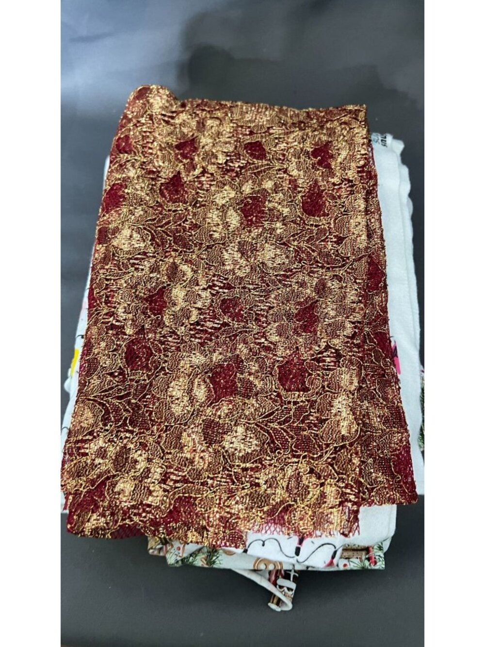 Assorted Holiday & Winter Fabric Bundle With Christmas-Themed Prints - Picture 2 of 6